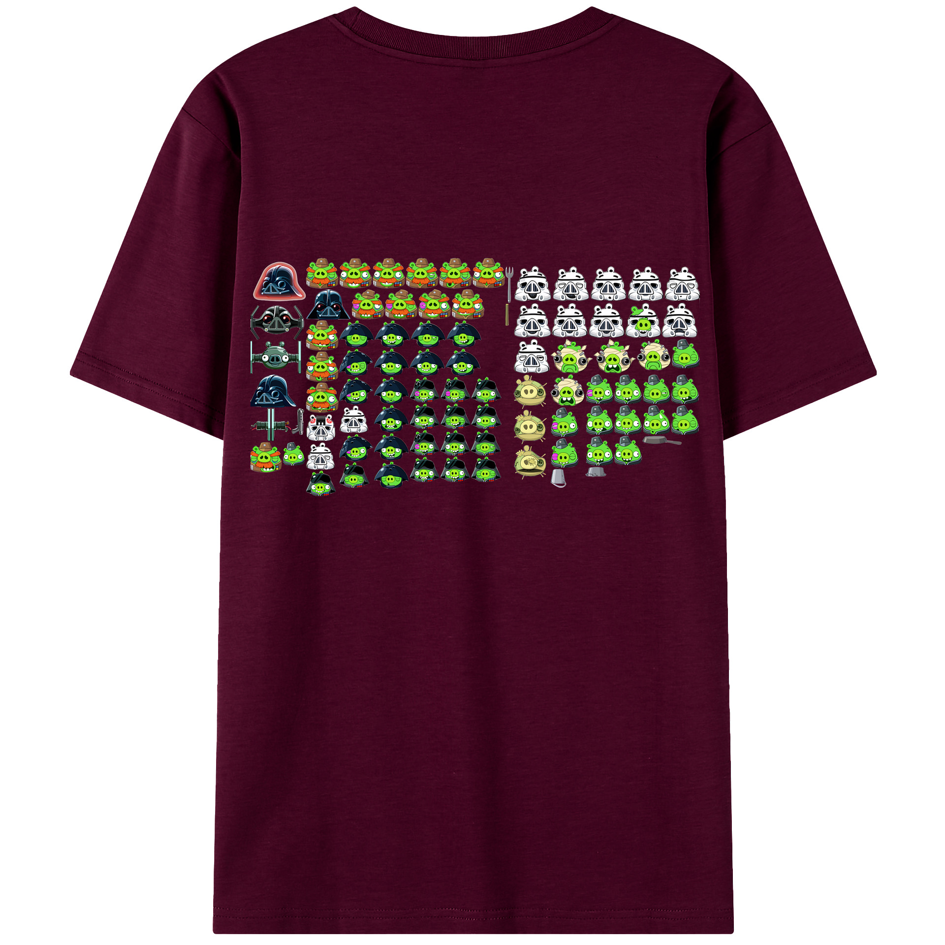 （画像用） Angry Birds アングリーバード レディース半袖Tシャツ(バックプリント)
